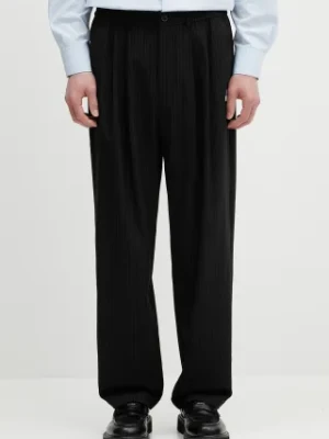 Evisu spodnie Striped Taper Fit męskie kolor czarny proste 2ESHTM5PT1061