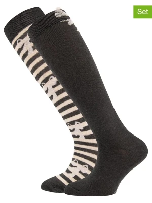 ewers Podkolanówki (2 pary) w kolorze brązowo-kremowym rozmiar: 35-38