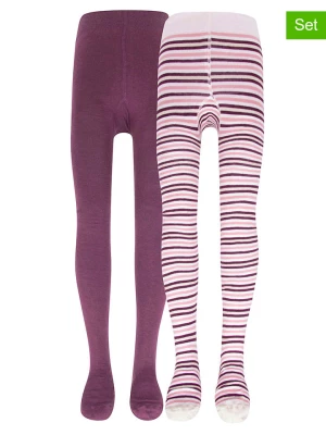 ewers Rajstopy (2 pary) w kolorze fioletowo-kremowym rozmiar: 110