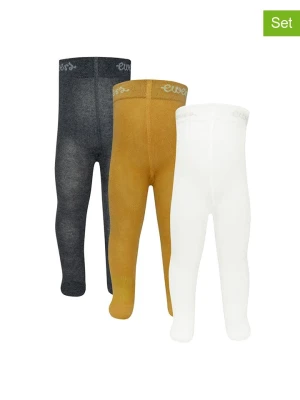 ewers Rajstopy (3 pary) w kolorze brązowo-czarno-białym rozmiar: 92