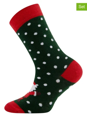 ewers Skarpety (2 pary) w kolorze czarno-czerwonym rozmiar: 31-34