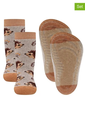 ewers Skarpety (2 pary) w kolorze jasnobrązowym rozmiar: 23/24