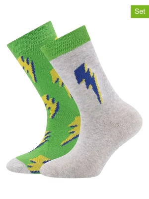 ewers Skarpety (2 pary) w kolorze zielono-szarym rozmiar: 31-34
