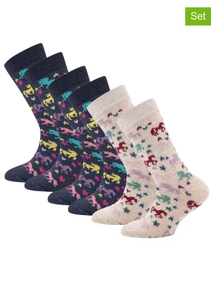 ewers Skarpety (6 par) w kolorze granatowo-beżowym rozmiar: 23-26