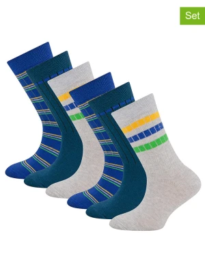 ewers Skarpety (6 par) w kolorze szaro-niebieskim rozmiar: 31-34