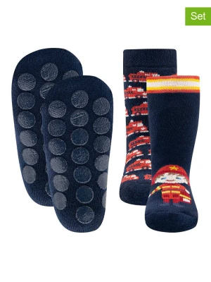 ewers Skarpety antypoślizgowe (2 pary) w kolorze granatowym rozmiar: 27-30