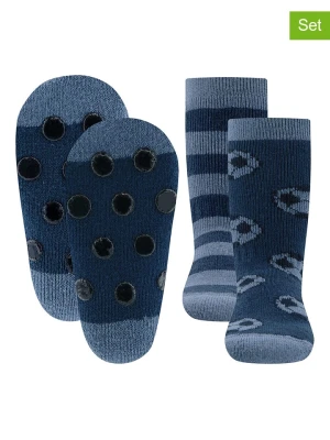 ewers Skarpety antypoślizgowe (2 pary) w kolorze niebieskim rozmiar: 35-38