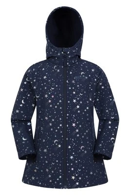 Exodus dziecięca miękka kurtka o przedłużonym kroju z nadrukiem - Pink Mountain Warehouse