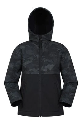 Exodus — dziecięca softshell z nadrukiem moro - Black Mountain Warehouse