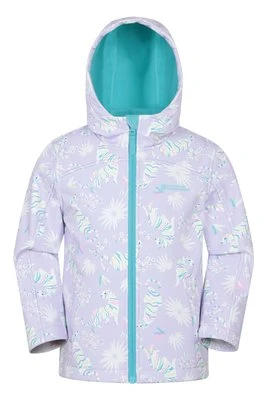 Exodus II dziecięcy softshell z nadurkiem - Biały Mountain Warehouse