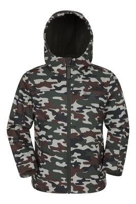 Exodus II dziecięcy softshell z nadurkiem - Light Brown Mountain Warehouse