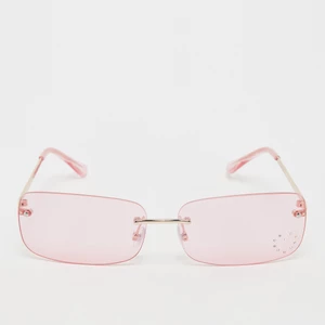 Bezramkowe okulary przeciwsłoneczne - srebrne,niebieskie, marki SNIPESBags, w kolorze Różowy, rozmiar