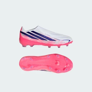 Dziecięce buty piłkarskie bez sznurowadeł F50 Hyperfast Elite na twardą nawierzchnię (FG) Adidas