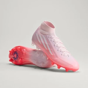 Damskie buty piłkarskie do kostki na naturalną i sztuczną nawierzchnię F50 SPARKFUSION LEAGUE Adidas różowy