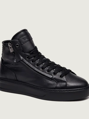 FABI Skórzane sneakersy Rainier czarny