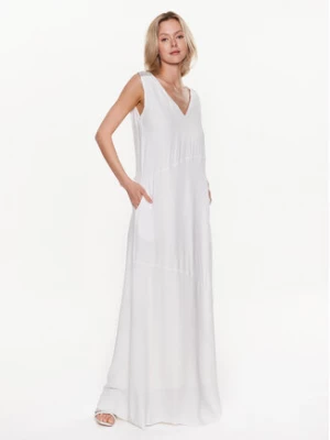 Fabiana Filippi Sukienka letnia ABD273W223 Biały Regular Fit
