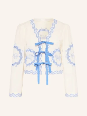 Fabienne Chapot Bluzka Serviette Z Haftami weiss