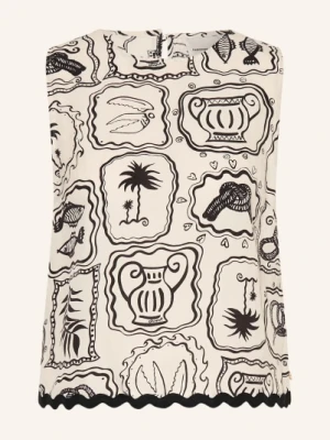 Fabienne Chapot Bluzka Z Lnu weiss