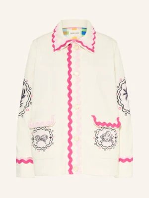 Fabienne Chapot Kurtka Melodie Z Haftami weiss