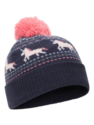 Fairisle — dziecięca czapka z jednorożcem - Navy Mountain Warehouse