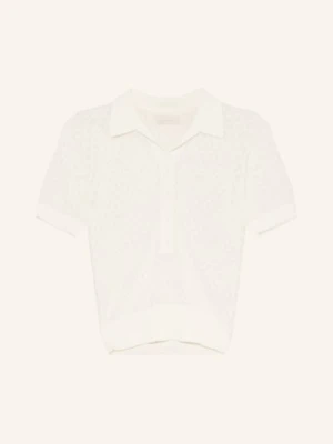 Faithfull The Brand Dzianinowa Koszulka Polo Lenna weiss