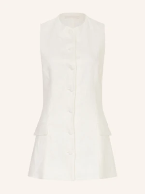 Faithfull The Brand Kamizelka Typu Blezer Jane Z Lnu weiss