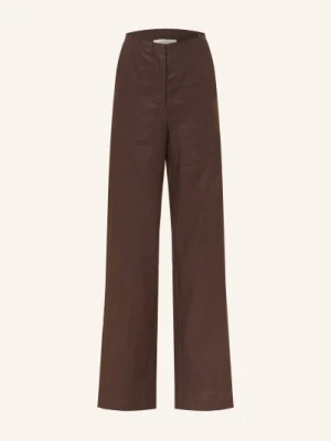 Faithfull The Brand Spodnie Lniane Lulea braun