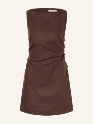 Faithfull The Brand Sukienka Lniana Aloisa braun