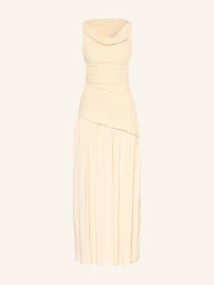Faithfull The Brand Sukienka Roma Z Jednym Ramiączkiem, Wykonana Z Mieszanki Materiałów Z Dodatkiem Lnu beige