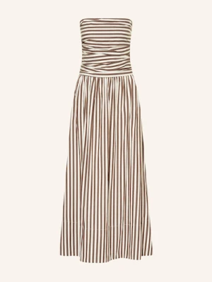 Faithfull The Brand Sukienka Z Odkrytymi Ramionami Vera braun