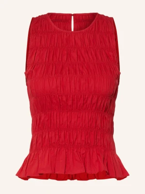 Faithfull The Brand Top Koszulowy Cales rot CZERWONY