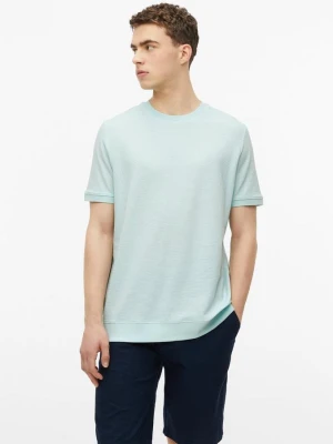 Fakturowany T-shirt ze ściągaczami s.Oliver turkusowy