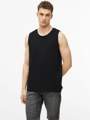 Fakturowany tank top s.Oliver czarny