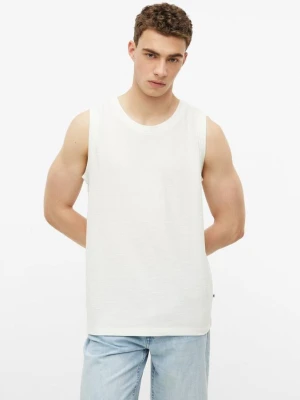 Fakturowany tank top s.Oliver kremowy