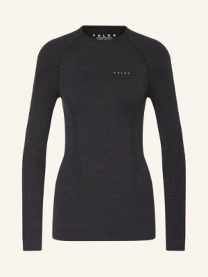 Falke Koszulka Funkcyjna Wool-Tech Z Wełną Merino schwarz