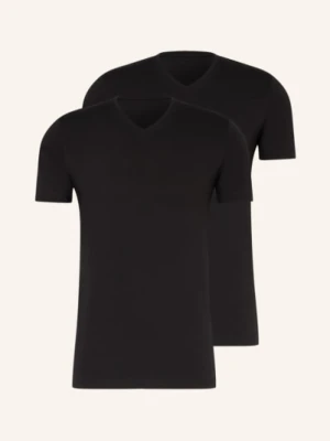Falke Koszulka Z Dekoltem W Serek Daily Comfort, 2 Szt. schwarz