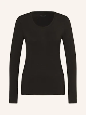 Falke Koszulka Z Długim Rękawem Daily Climawool schwarz