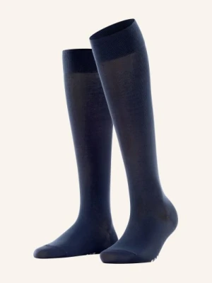 Falke Podkolanówki Cotton Touch blau