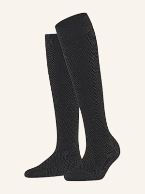 Falke Podkolanówki Fable Estate schwarz