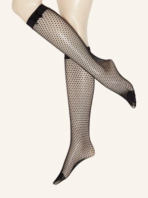 Falke Podkolanówki Net schwarz