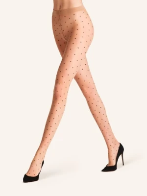 Falke Rajstopy Cienkie Dot beige
