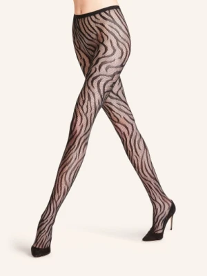 Falke Rajstopy Cienkie Zebra schwarz