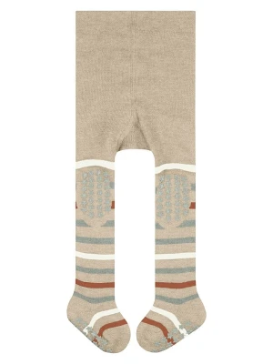 Falke Rajstopy "Multi Stripe" w kolorze beżowym rozmiar: 62 / 68
