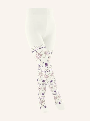 Falke Rajstopy Nordic Fair Isle weiss 2040 off-white