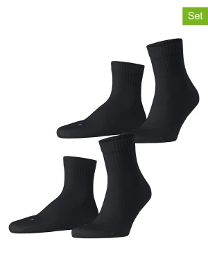 Falke Skarpety (2 pary) "Run Rib" w kolorze czarnym rozmiar: 37-38