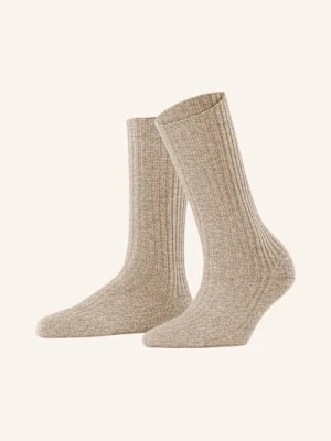 Falke Skarpety Cosy Wool Boot Z Wełną Merino beige