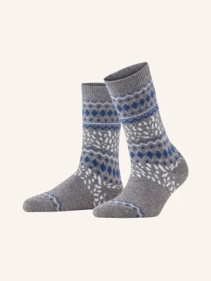 Falke Skarpety Cosy Wool grau 3390 LIGHT GREYMEL.
