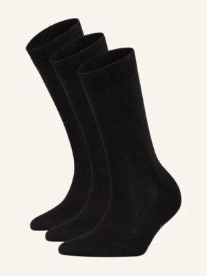 Falke Skarpety Family, 3 Pary schwarz
