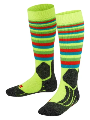 Falke Skarpety funkcyjne "Intermediate Stripes" w kolorze żółtym rozmiar: 31-34