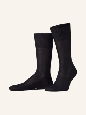 Falke Skarpety Luxury No.4 Pure Silk Z Jedwabiu blau